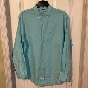 Izod Saltwater men’s long sleeve button down casual shirt. Size L. NWT